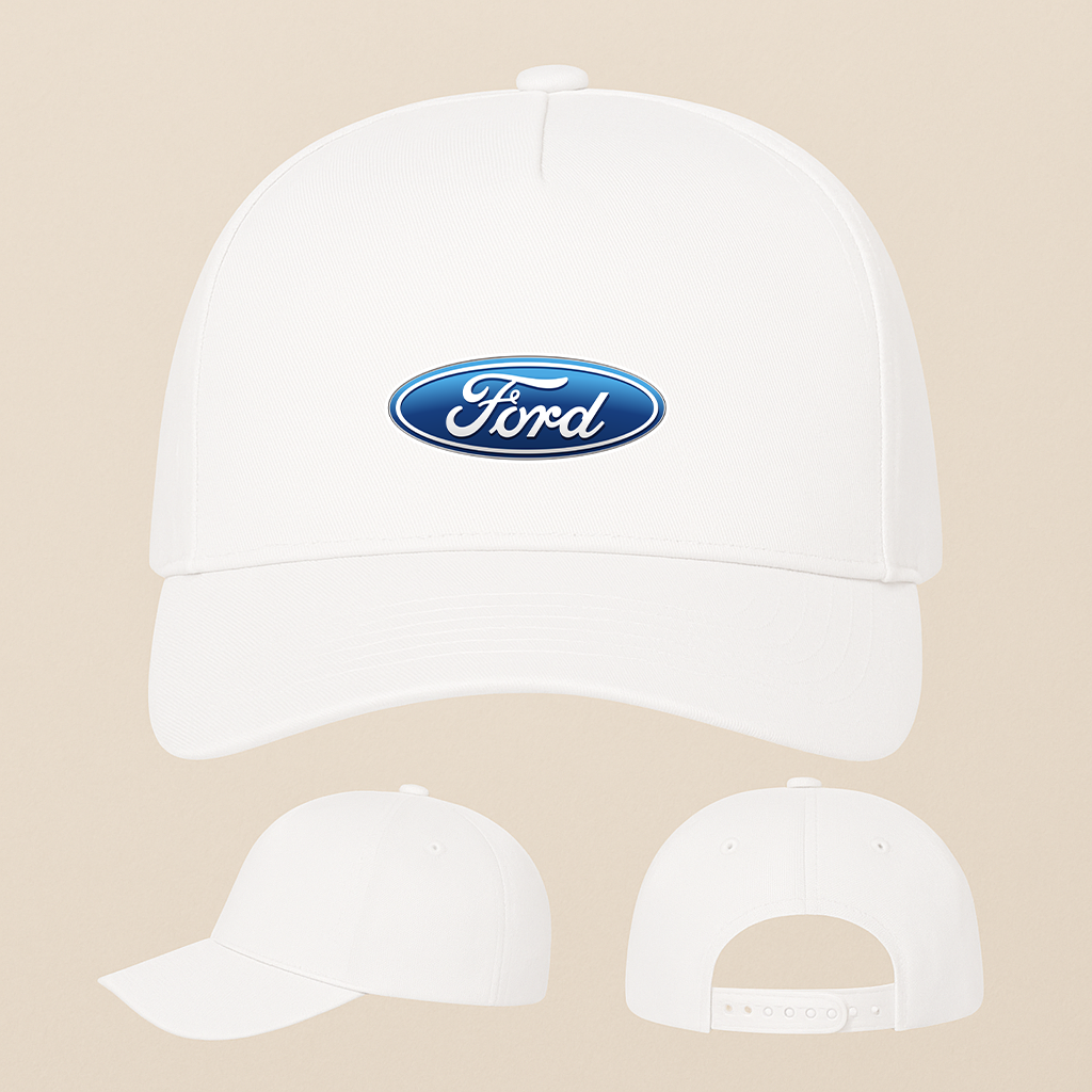 Ford Car Five Panel Twill Snapback Cap